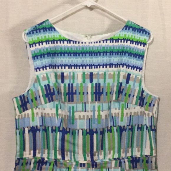 Sleeveless Abstract Design Dress A Line Style - Picture 2 of 6